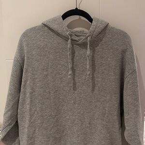 Grey Hoodie with Drawstring